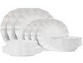 Costa Nova Serviesset Rosa White 18-delig / 6 personen - 6 dinerborden, 6 ontbijtborden & 6 diepe borden
