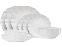 Costa Nova Serviesset Rosa White 18-delig / 6 personen - 6 dinerborden, 6 ontbijtborden & 6 diepe borden