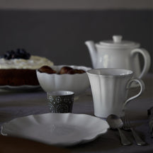 Costa Nova Serviesset Rosa White 18-delig / 6 personen - 6 dinerborden, 6 ontbijtborden & 6 diepe borden