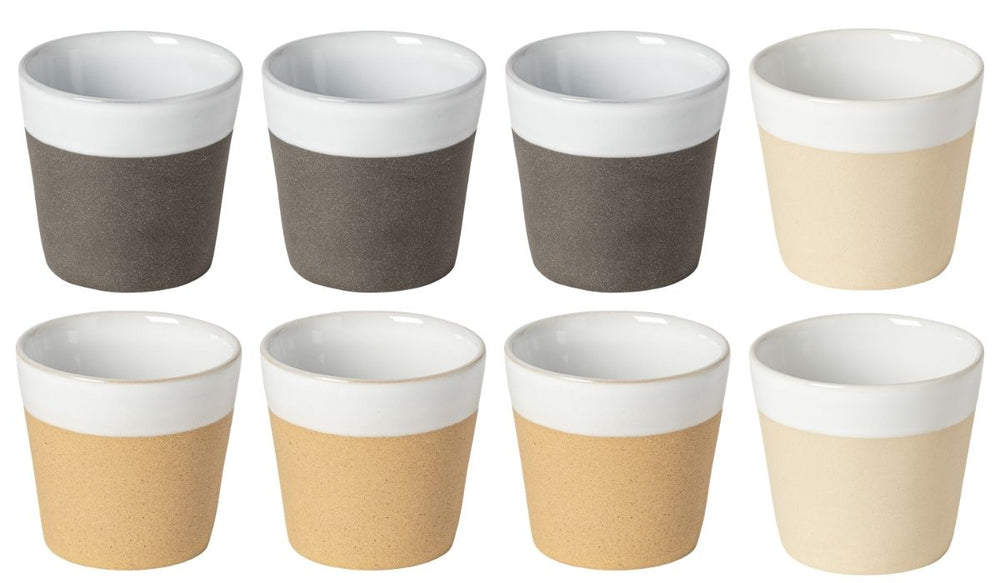 Costa Nova Koffiekopjes Grespresso Nature 190 ml - 8 stuks - Gift box