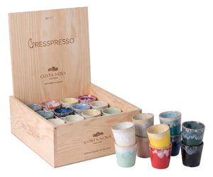 Costa Nova Espresso Kopjes Grespresso Multicolor 80 ml - 40 stuks - Gift box
