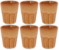Cosy & Trendy Cappuccino Bekers Bistro Mustard Yellow 290 ml - 6 stuks