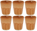 Cosy & Trendy Cappuccino Bekers Bistro Mustard Yellow 290 ml - 6 stuks