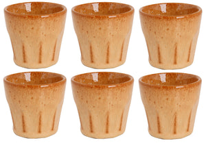Cosy & Trendy Espresso Kopjes Bistro Mustard Yellow 90 ml - 6 stuks