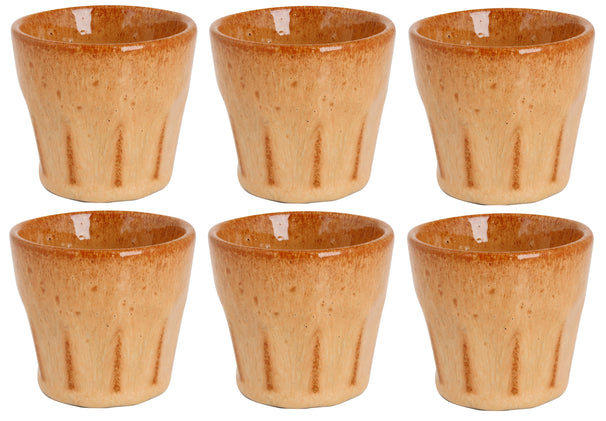 Cosy & Trendy Espresso Kopjes Bistro Mustard Yellow 90 ml - 6 stuks