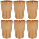 Cosy & Trendy Latte Macchiato Bekers Bistro Mustard Yellow 450 ml - 6 stuks