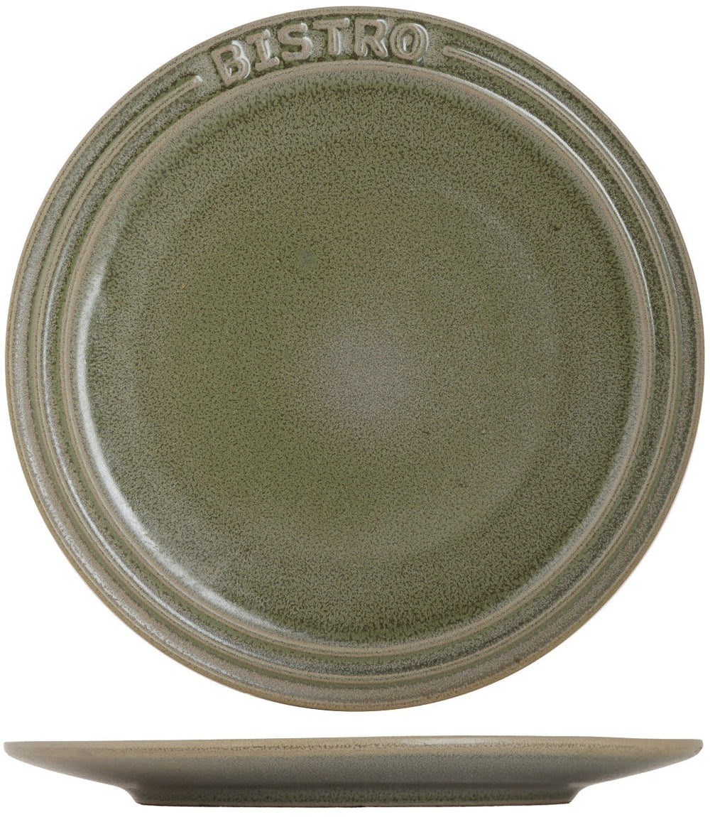 Cosy & Trendy Dinerborden Bistro Thyme Green ø 28 cm - 6 stuks