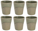 Cosy & Trendy Cappuccino Bekers Bistro Thyme Green 290 ml - 6 stuks