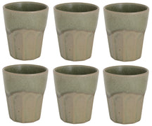 Cosy & Trendy Cappuccino Bekers Bistro Thyme Green 290 ml - 6 stuks