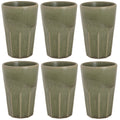 Cosy & Trendy Latte Macchiato Bekers Bistro Thyme Green 450 ml - 6 stuks