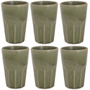Cosy & Trendy Latte Macchiato Bekers Bistro Thyme Green 450 ml - 6 stuks