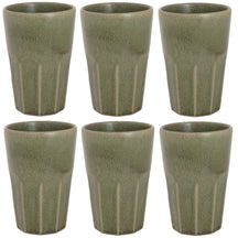 Cosy & Trendy Latte Macchiato Bekers Bistro Thyme Green 450 ml - 6 stuks