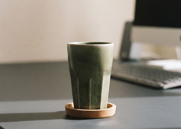 Cosy & Trendy Latte Macchiato Bekers Bistro Thyme Green 450 ml - 6 stuks