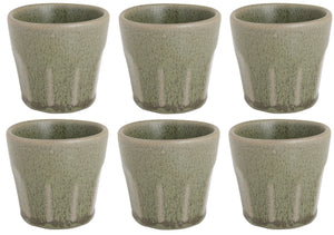 Cosy & Trendy Espresso Kopjes Bistro Thyme Green 90 ml - 6 stuks