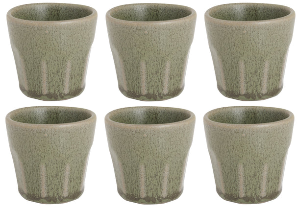 Cosy & Trendy Espresso Kopjes Bistro Thyme Green 90 ml - 6 stuks