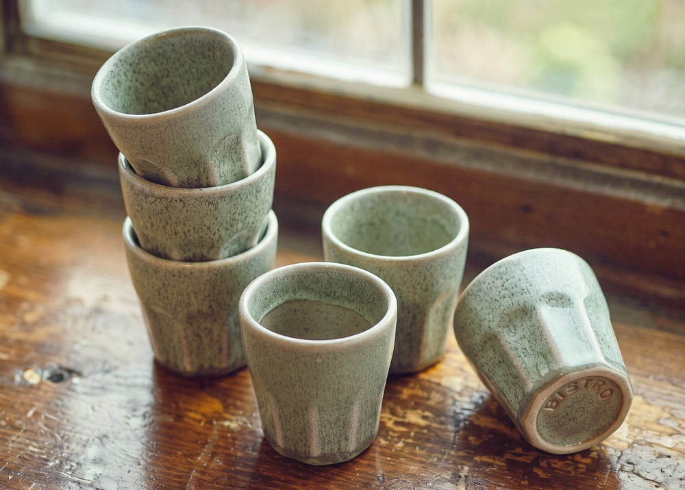 Cosy & Trendy Espresso Kopjes Bistro Thyme Green 90 ml - 6 stuks
