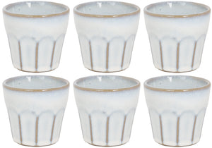 Cosy & Trendy Espresso Kopjes Bistro Vintage White 90 ml - 6 stuks