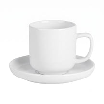 Cosy & Trendy Espressokopjes met Schotels Moon White 90 ml - 4 stuks