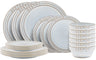 Cosy & Trendy Serviesset Bistro Vintage White 18-delig / 6 personen - 6 dinerborden, 6 ontbijtborden & 6 kommen