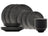 Cosy & Trendy Serviesset Candy Black 18-delig / 6 personen - 6 dinerborden, 6 ontbijtborden en 6 kommen