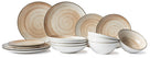 Cosy & Trendy Serviesset Sintra Terracotta 16-delig / 4 personen - 4 dinerborden, 4 ontbijtborden, 4 diepe borden en 4 kommen