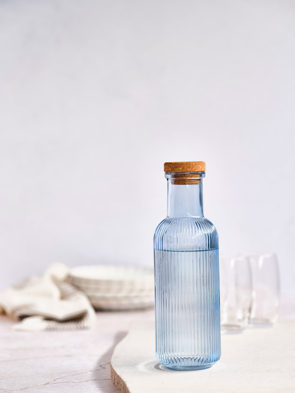 Cosy & Trendy Karaf met Kurk - Waterkaraf - Raya - Blauw - 1 Liter