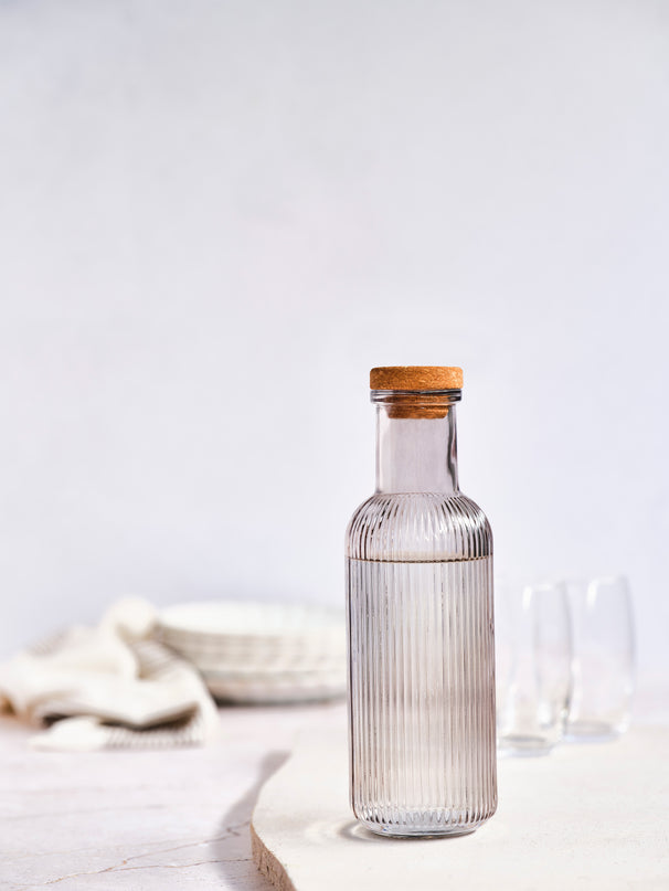 Cosy & Trendy Karaf met Kurk - Waterkaraf - Raya - Grijs - 1 Liter