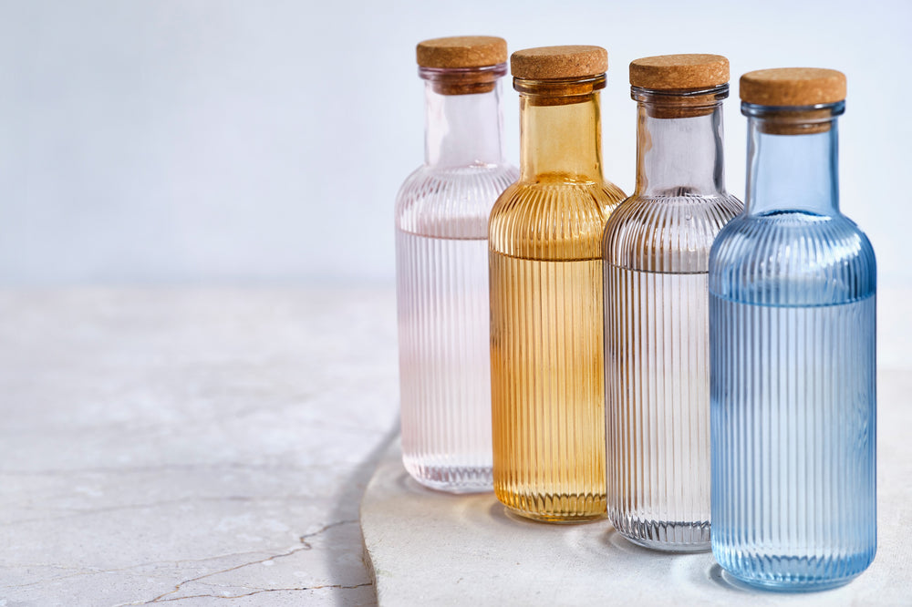 Cosy & Trendy Karaf met Kurk - Waterkaraf - Raya - Blauw - 1 Liter
