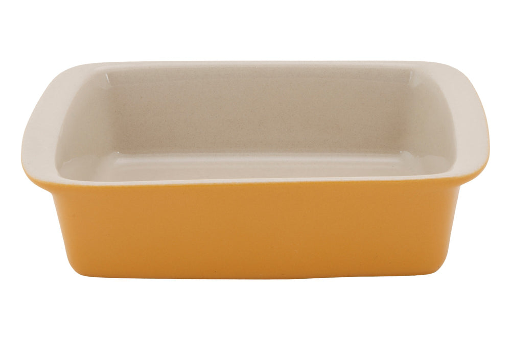 Cosy & Trendy Kleine Ovenschaal / Serveerschaal Aardewerk Fontestic Amber Gold - 16 x 10 x 3.5 cm / 350 ml