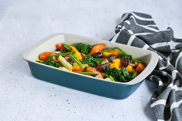 Cosy & Trendy Ovenschaal Aardewerk Fontestic Green Heron - 34 x 21 x 5.5 cm / 2.3 Liter