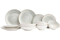 Cosy & Trendy Serviesset Sintra Dusty Blue 16-delig / 4 personen - 4 dinerborden, 4 ontbijtborden, 4 diepe borden en 4 kommen