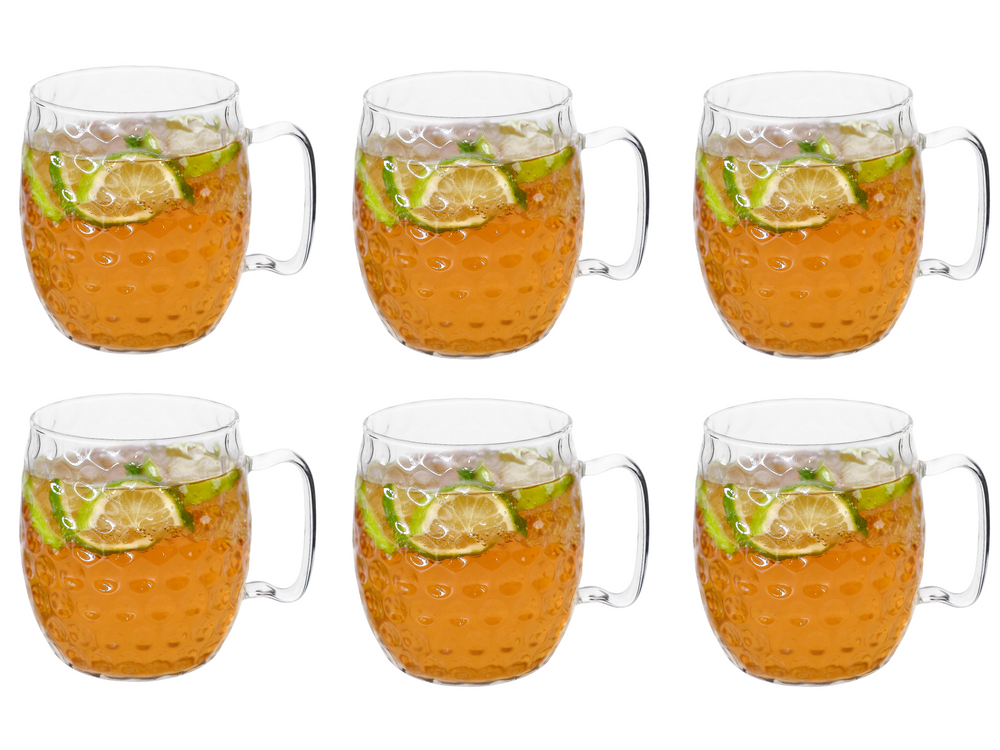 Cosy & Trendy Moscow Mule Cocktailglazen - Borosilicaatglas - 450 ml - 6 Stuks