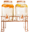 Cosy & Trendy Drankdispenser met houder - Koper - 2 x 3 liter