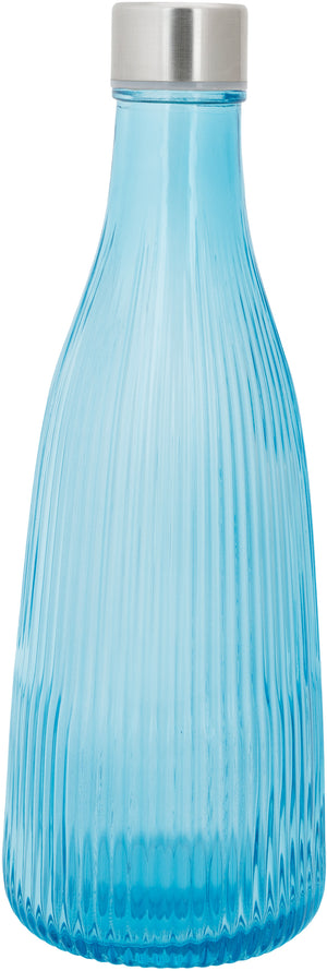 Cosy & Trendy Karaf / Waterkaraf Atla - met RVS Dop - Glas - Azure Blue - 1 liter