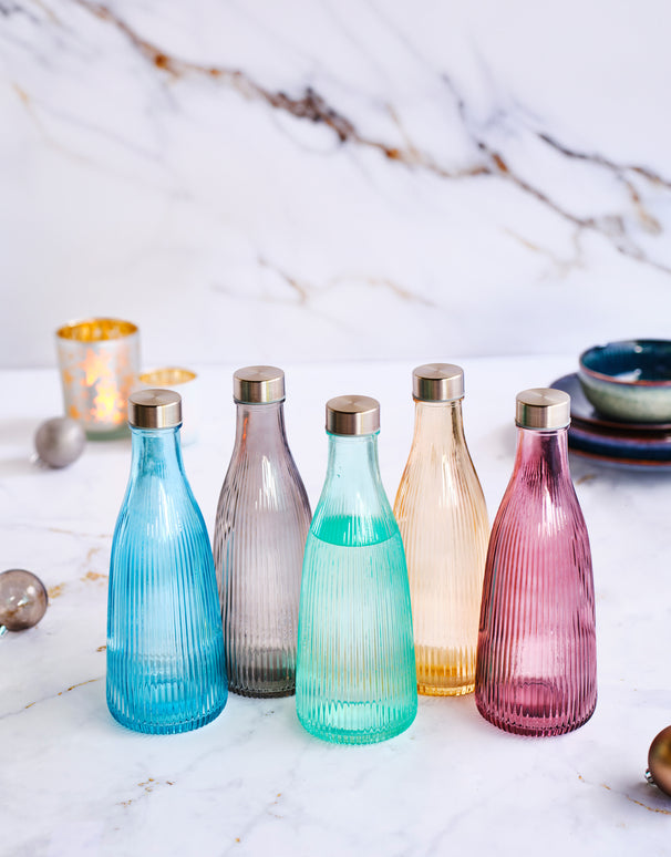 Cosy & Trendy Karaf / Waterkaraf Atla - met RVS Dop - Glas - Mineral Green - 1 liter