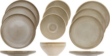 Cosy & Trendy Serviesset Conico 12-delig / 4 personen - 4 dinerborden, 4 dessertborden en 4 kommen