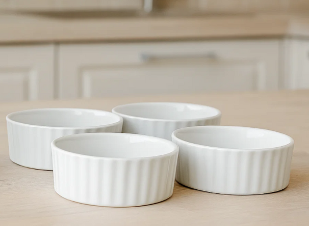 Cosy & Trendy Ramekins / Soufflébakje / Creme Brulee Schaaltjes - ø 12 cm - 4 Stuks