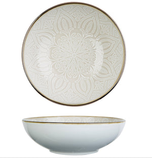 Cosy & Trendy Diepe Borden / Pastaborden Murano Beige ø 18.5 cm - 6 Stuks