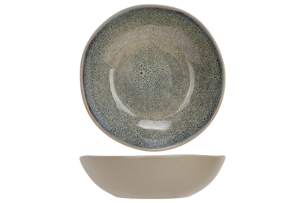 Cosy & Trendy Diepe Borden / Pastaborden Onna Sand-Green ø 19 cm - 6 Stuks