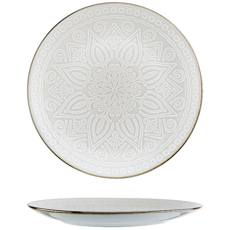 Cosy & Trendy Dinerborden Murano Beige ø 27.5 cm - 6 Stuks