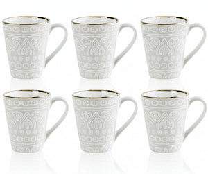 Cosy & Trendy Koffiemokken Murano Beige 340 ml - 6 Stuks
