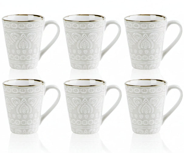 Cosy & Trendy Koffiemokken Murano Beige 340 ml - 6 Stuks