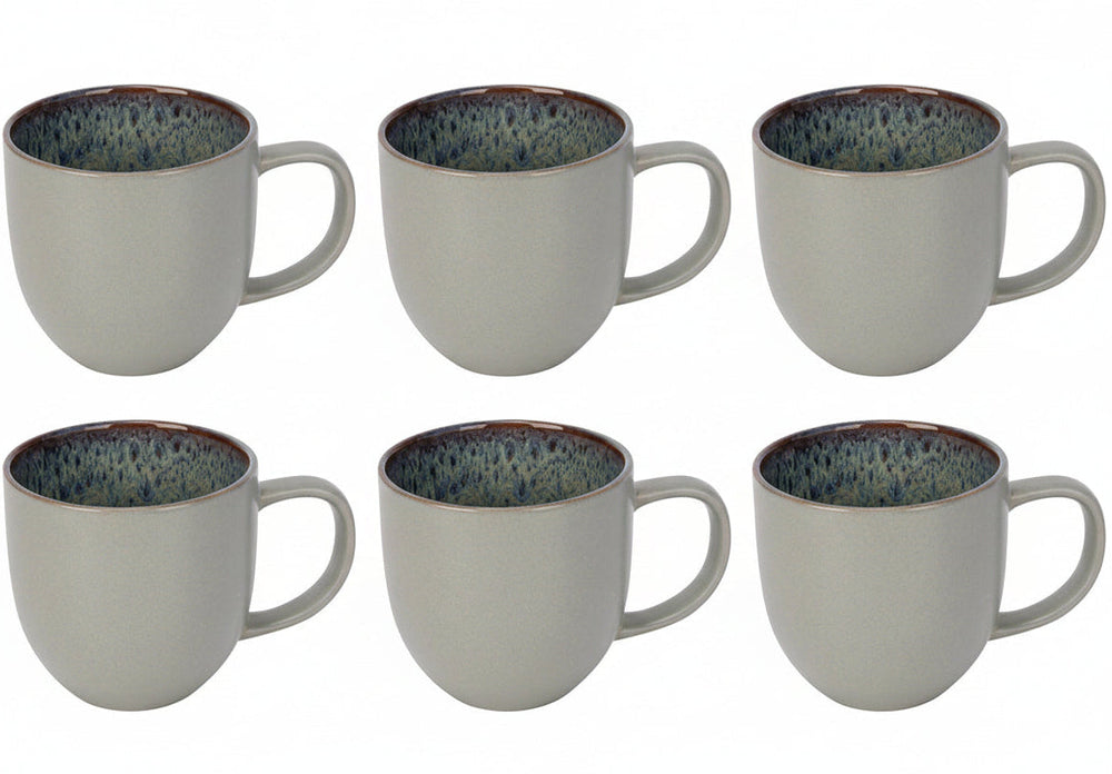 Cosy & Trendy Koffiemokken Onna Sand-Green 340 ml - 6 Stuks