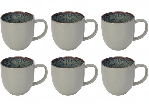 Cosy & Trendy Koffiemokken Onna Sand-Green 340 ml - 6 Stuks
