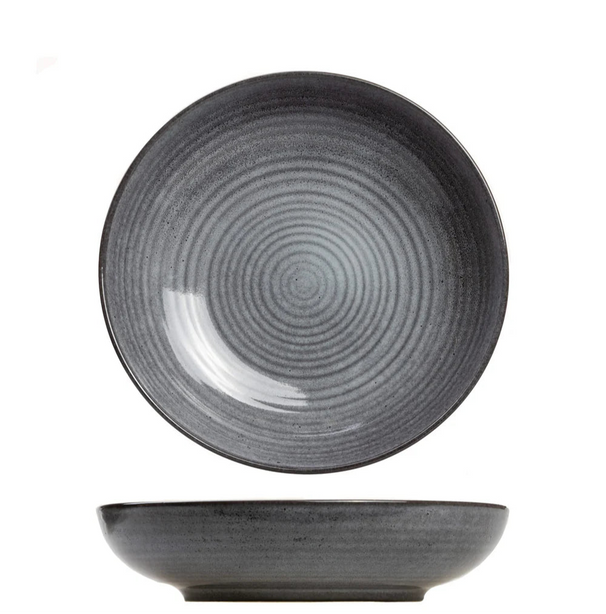Cosy & Trendy Diepe Borden / Pastaborden Kentucky Grey ø 22 cm - 4 Stuks