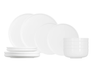 Cosy & Trendy Serviesset Moon White 12-delig / 4 personen - 4 dinerborden, 4 ontbijtborden en 4 kommen