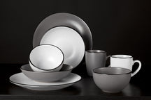 Cosy & Trendy Serviesset Speckle - Wit 18-delig / 6 personen - 6 dinerborden, 6 diepe borden en 6 ontbijtborden