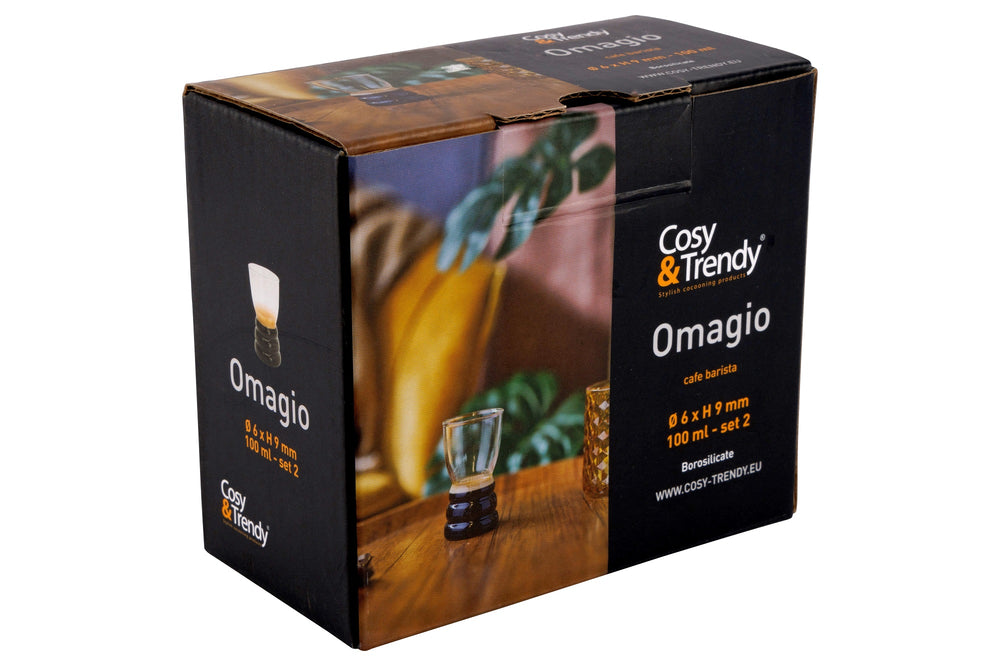 Cosy & Trendy Espresso Glazen Omagio Cafe 100 ml - 2 stuks