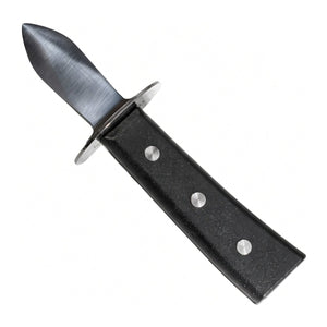 Crafts La Marée Oestermes 6.4 cm met zwart heft en handbescherming, vrijstaand op witte achtergrond