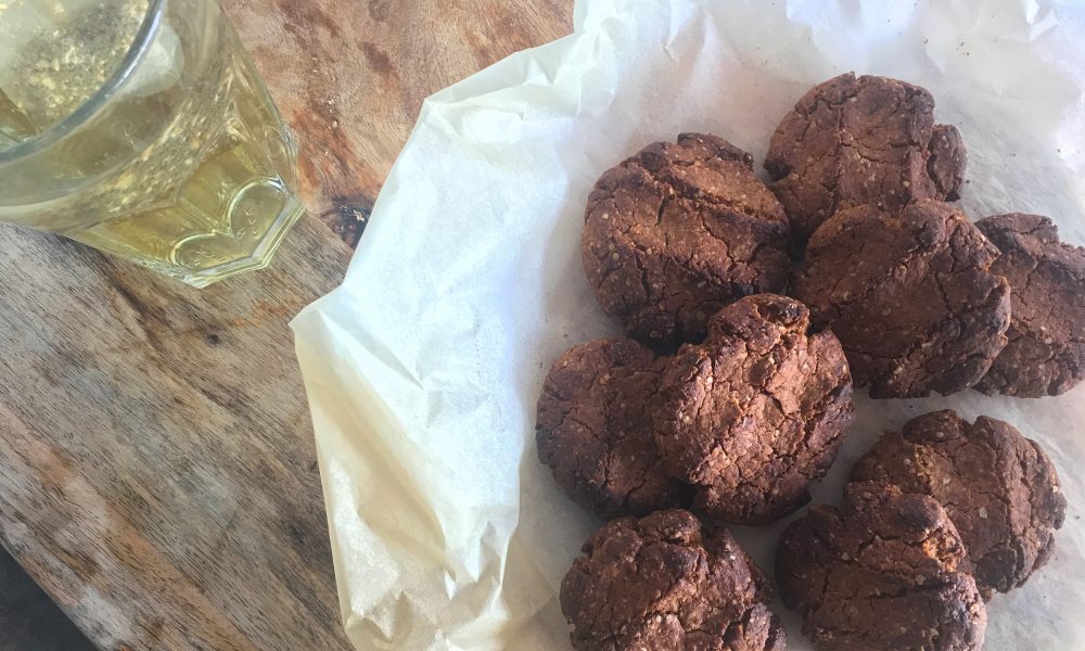 Gezonde koekjes met pindakaas en chia, klaar in no time